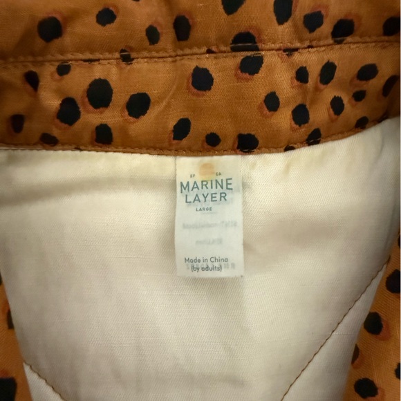 Marine Layer Rust Reversible Quilted Jacket - Picture 3 of 5
